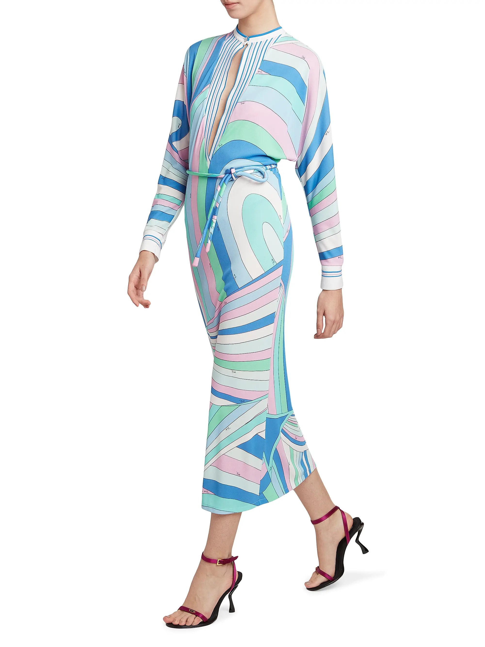 Very Vivara Crepe Belted Kaftan | Saks Fifth Avenue