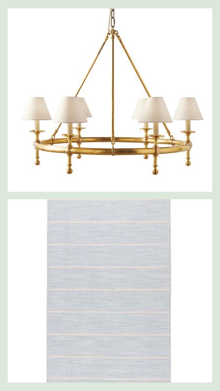 My dining room blue striped rug is on sale 15% off and my dining room brass ring chandelier is on sale 20% off! Todays the last day of the Labor Day sale! 

#LTKsalealert #LTKhome