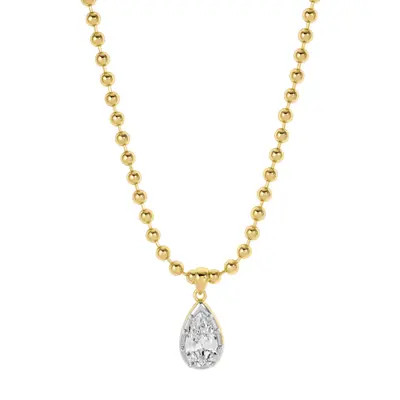 LILI CLASPE Large Cleo Pear Pendant Necklace in Two Tone at Nordstrom | Nordstrom