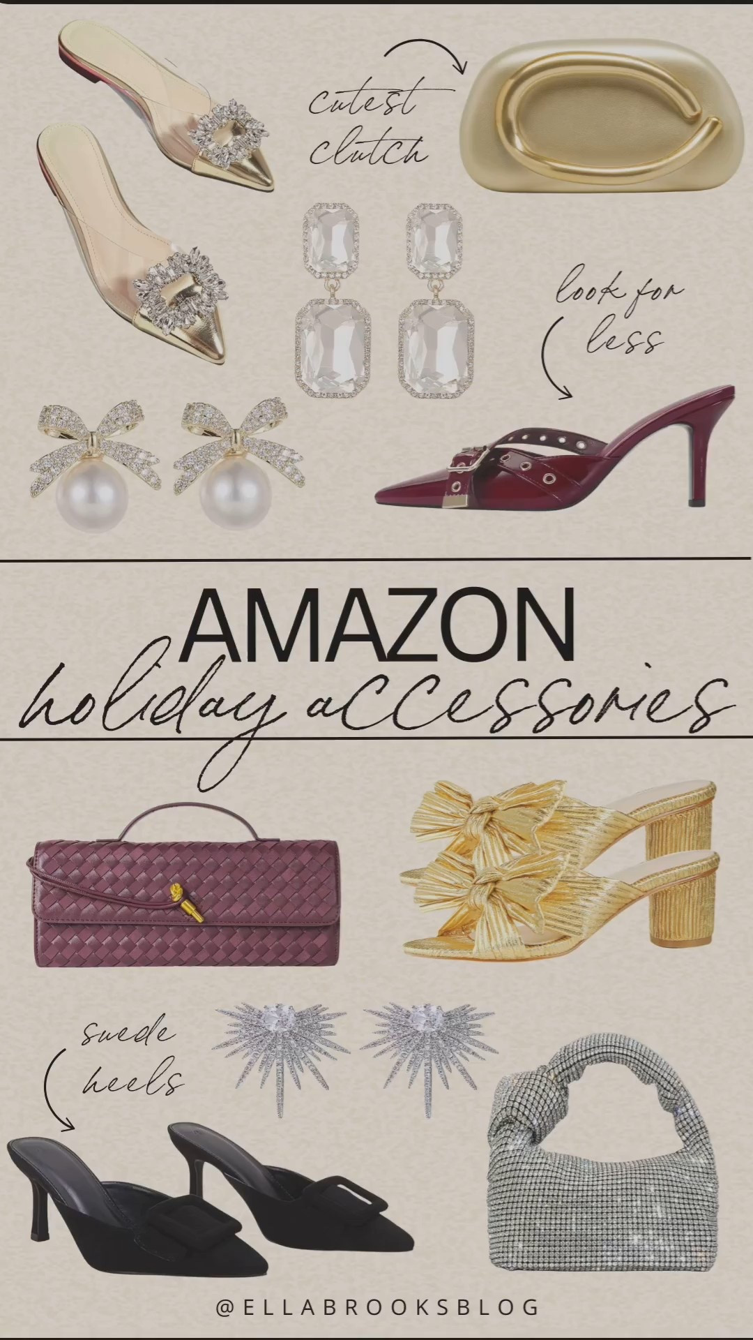 Amazon holiday accessories ✨

Evening bag, Christmas party accessories, holiday earrings, sequin bag, holiday heels

#LTKFindsUnder50 #LTKHoliday #LTKSeasonal