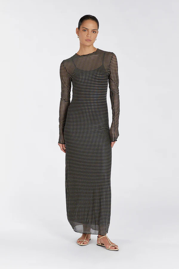 HUDSON BLACK SLEEVED MIDI DRESS | DISSH
