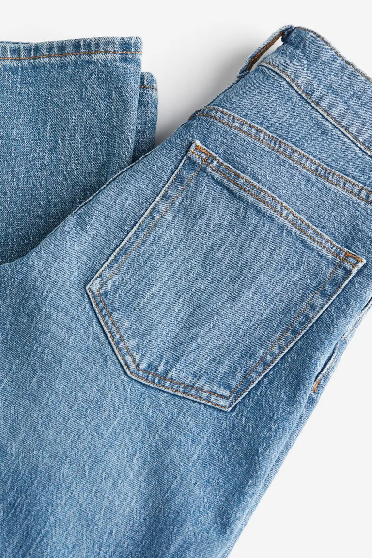 Wide High Jeans - Denimblauw - DAMES | H&M NL | H&M (DE, AT, CH, NL, FI)