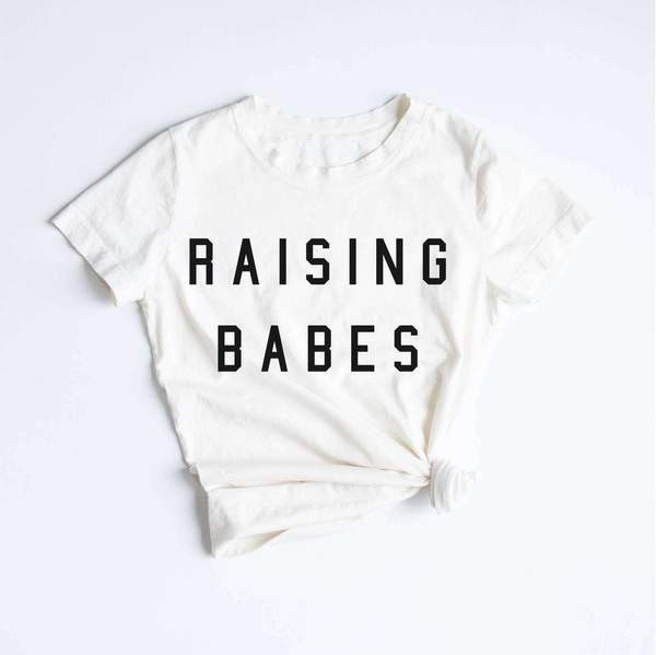 Womens White "Raising Babes®" T-Shirt | Ford and Wyatt