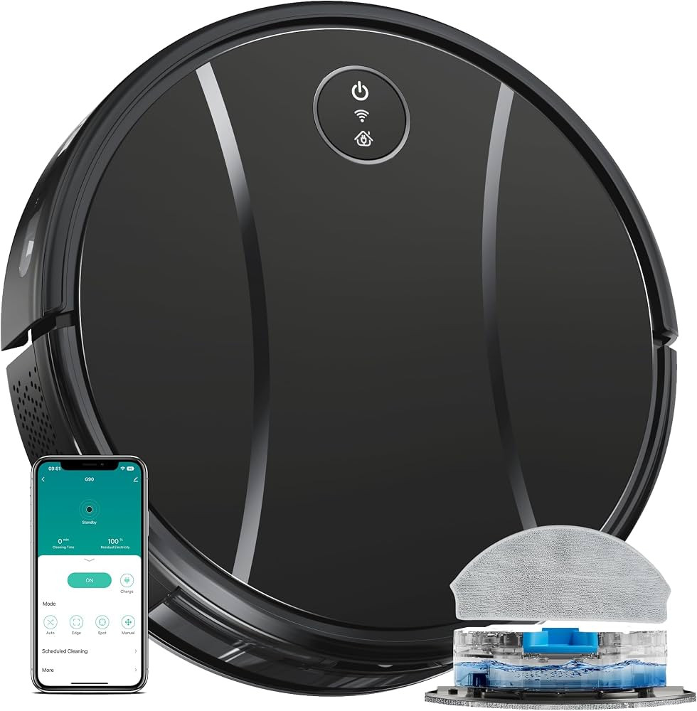 Robot Vacuum and Mop Combo, 4200Pa Powerful Robotic Vacuum Cleaner with Self-Charging, Home Autom... | Amazon (US)