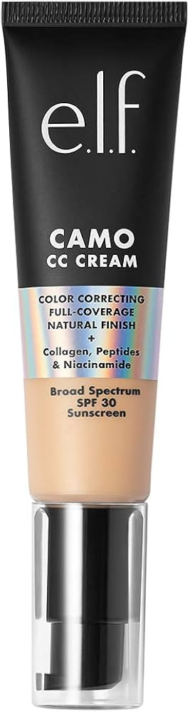 e.l.f. Camo CC Cream, Color Correcting Medium-To-Full Coverage Foundation with SPF 30, Light 240 ... | Amazon (US)