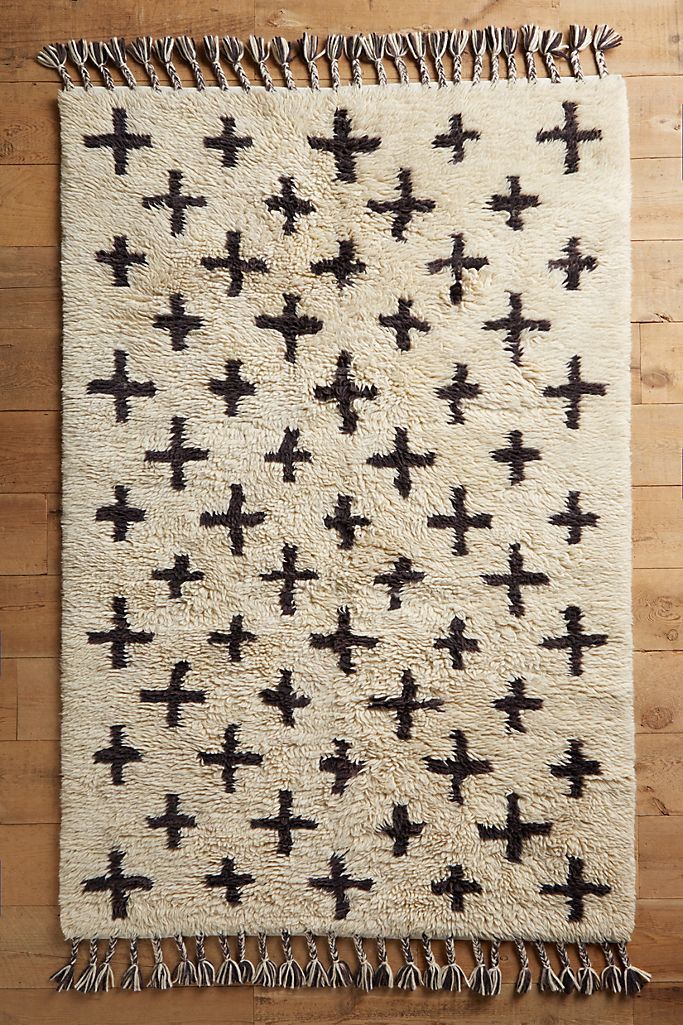 Moroccan Cross Rug | Anthropologie (US)