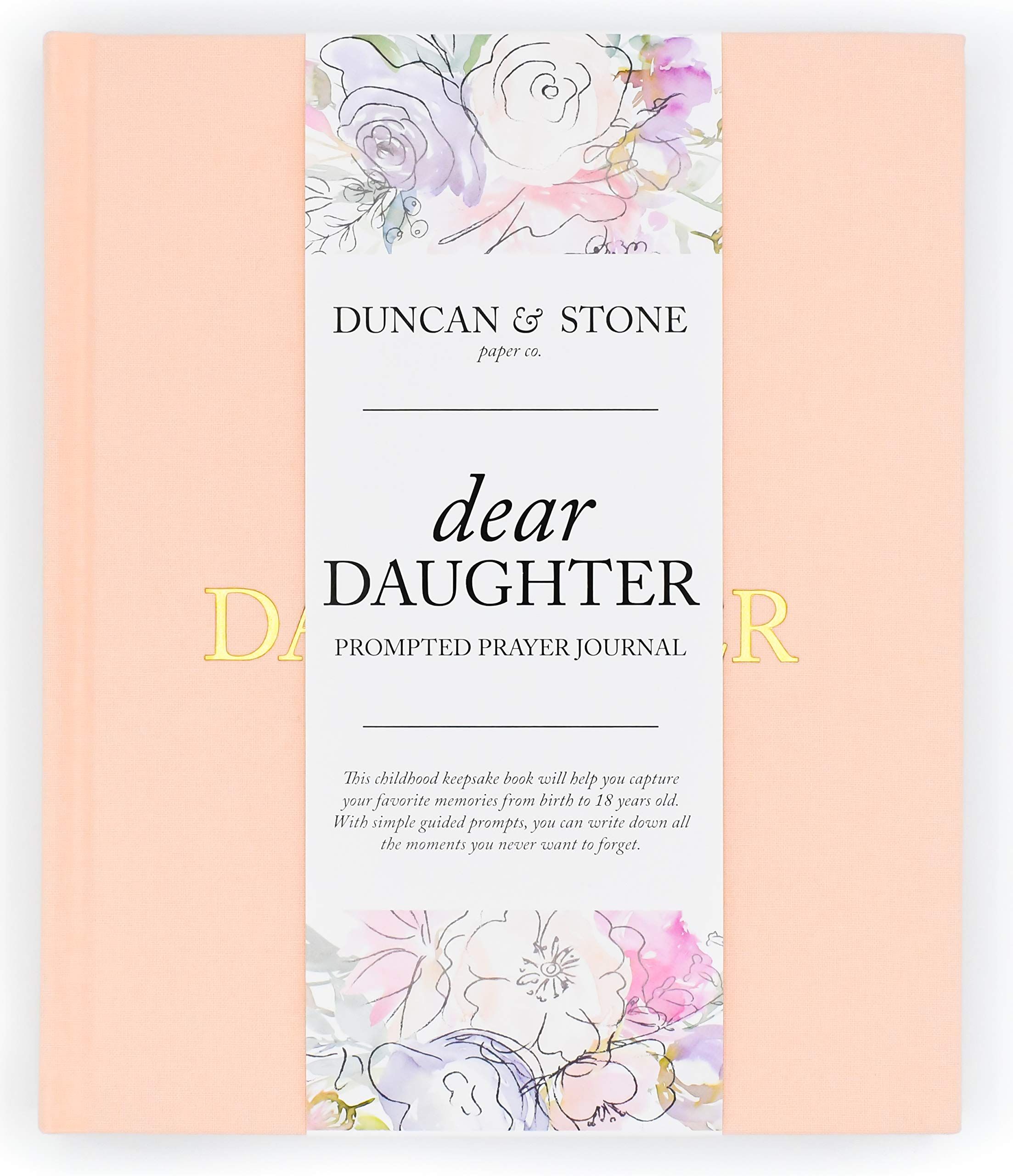 Dear Daughter: A Prompted Prayer Journal & Childhood Keepsake by Duncan & Stone - Pink | Baby Gir... | Amazon (US)