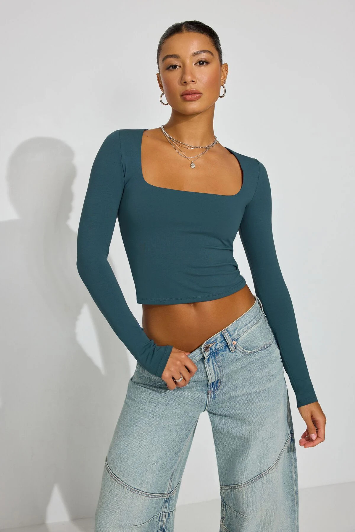 Addison Square Neck Top | Garage Clothing