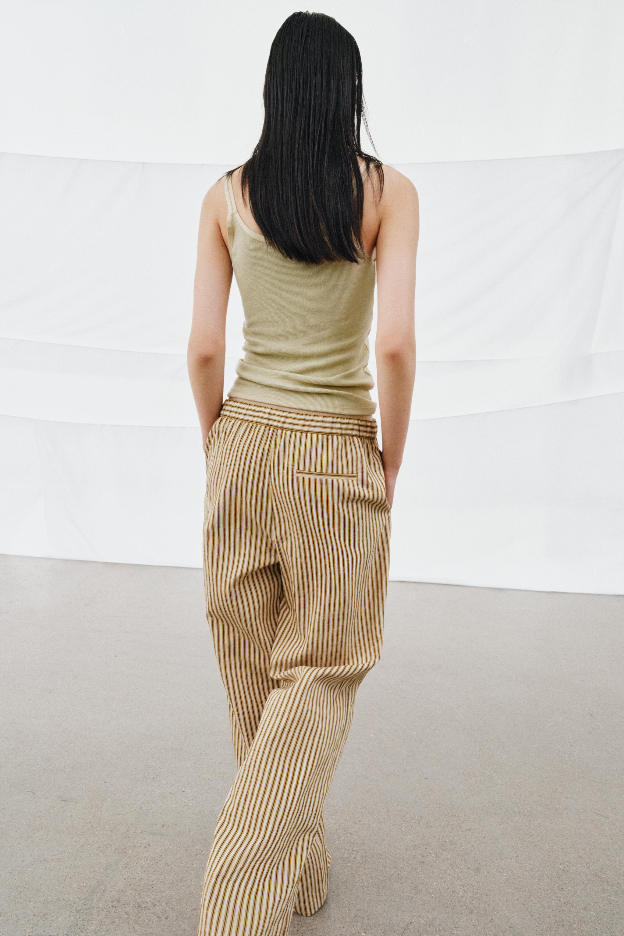 ZW COLLECTION STRIPED PAJAMA PANTS | Zara US
