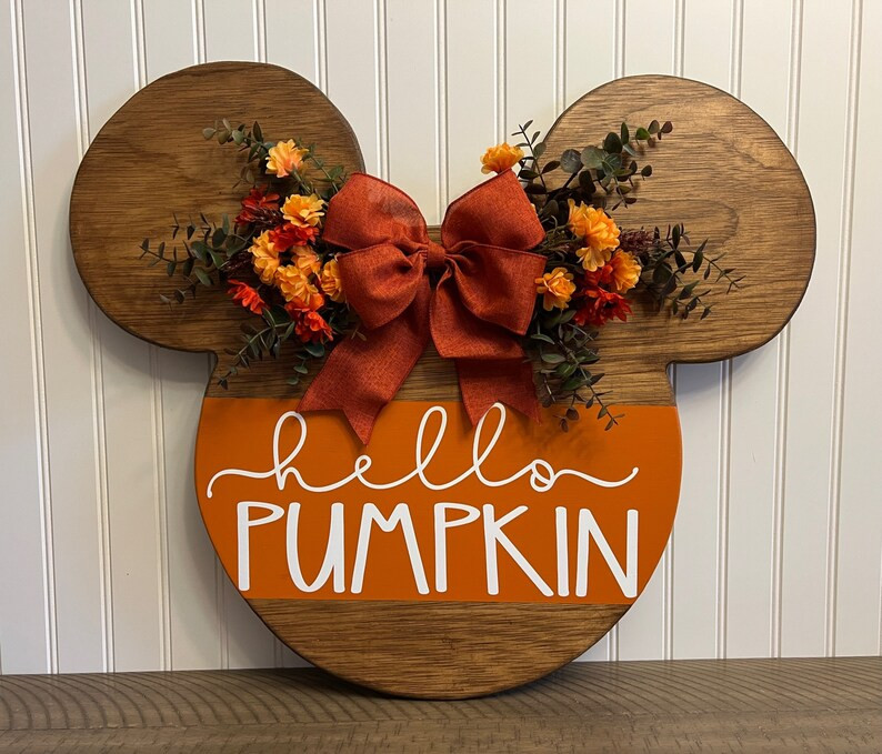 Mickey Mouse Fall Decor, Mickey Mouse Home Decor, Mickey Mouse Decor, Mickey Mouse Wall Decor, Mi... | Etsy (US)