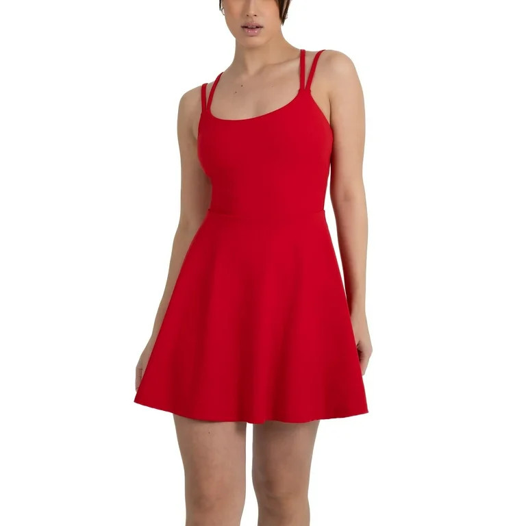 YITTY Active Women's UltraLuxe Strappy Tennis Dress with Built in Short, Athleisure, 4-Way-Stretc... | Walmart (US)