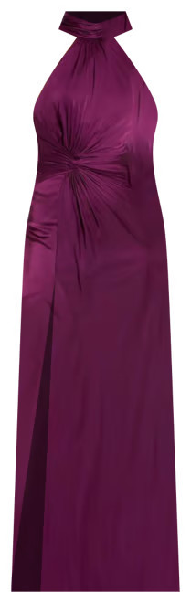 Open Back High Neck Side Ruched Gown | Bloomingdale's (US)