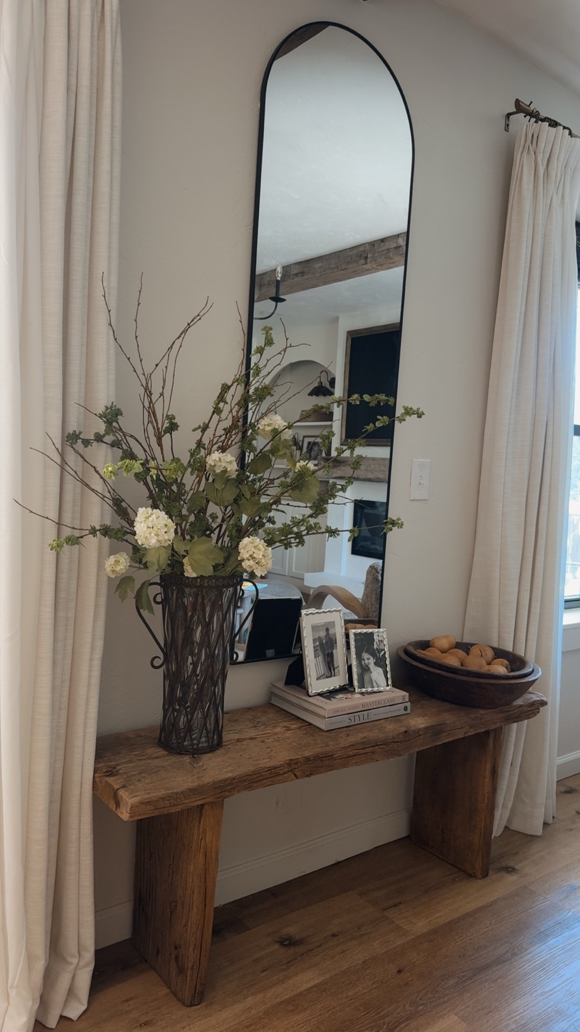 LOVE this huge iron and glass vase I just ordered and got in from @Anthropologie - I have 2 of the branch stems from Darby creek in here. 2 hydrangea stems. And 8 green stems. I did incorporate fall with my new fall gourd bowl filler from @Etsy — organic fall! Shop it all here!

#LTKHome #LTKSeasonal