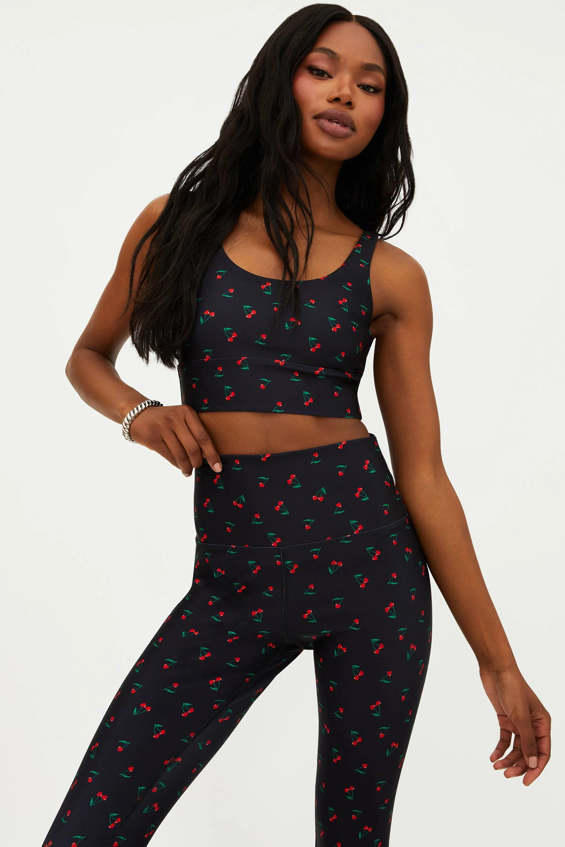 Leah Top Cherry | Sports Bra | Beach Riot | Beach Riot