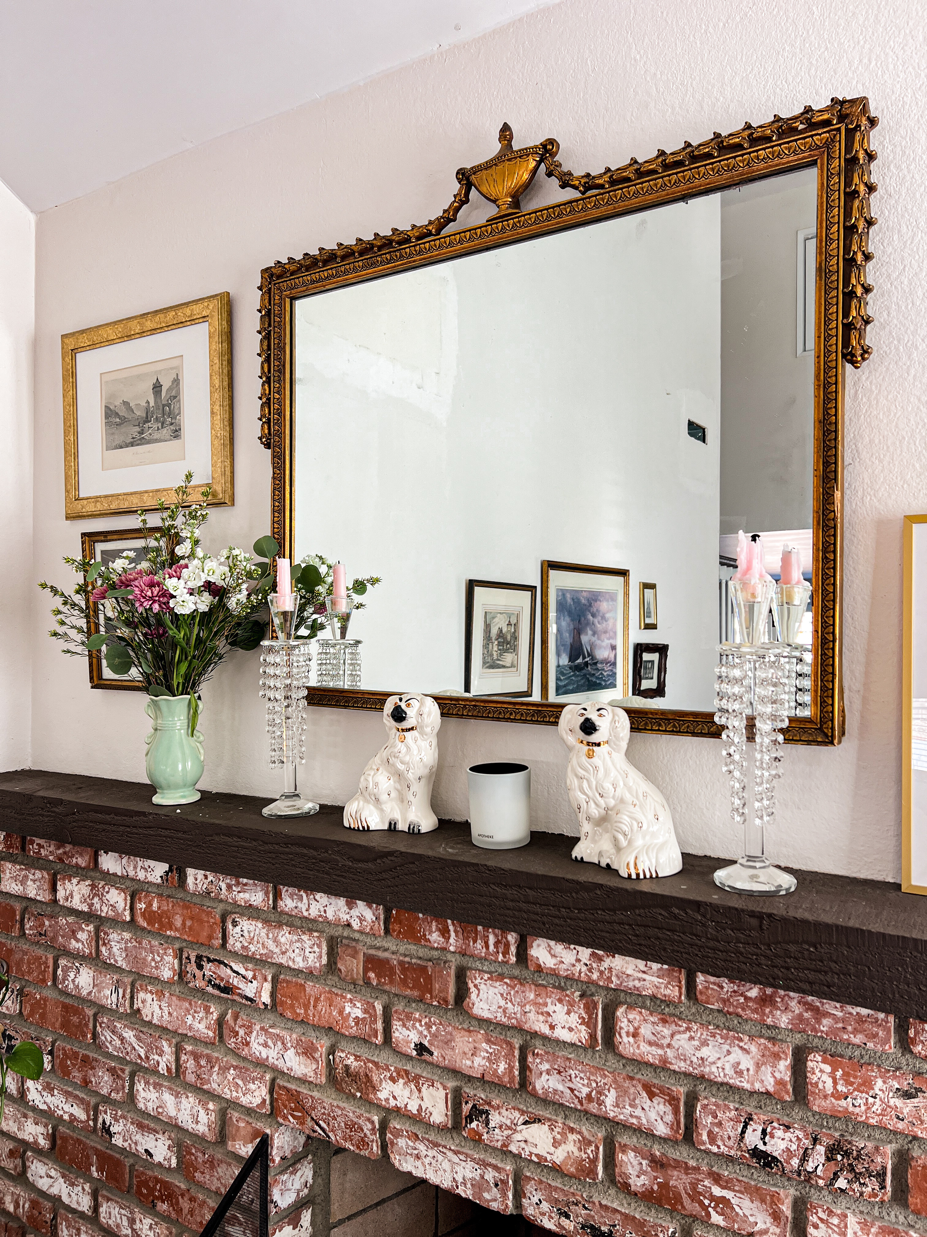 The Staffordshire dog is a classic staple of any Grandmillennial home. Pair it with a gilded mirror and some crystal candlesticks for extra glamor, but be sure to incorporate some more rustic textures so you don’t go overboard  

#LTKFindsUnder100 #LTKHome #LTKFindsUnder50