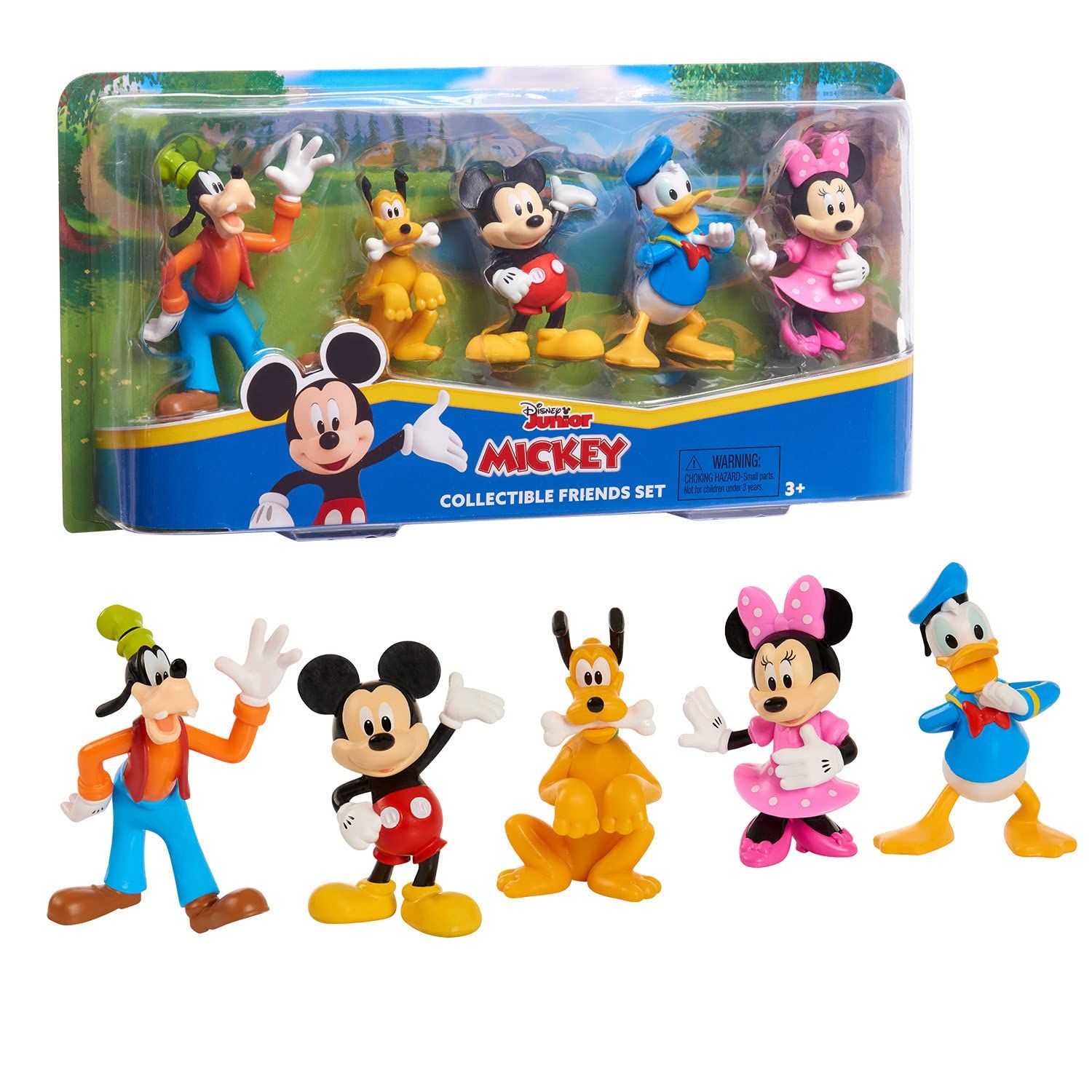 Disney Junior Mickey Mouse Collectible Figure Set, 5 Pack, 3-inch Collectible Figures, Kids Toys ... | Amazon (US)