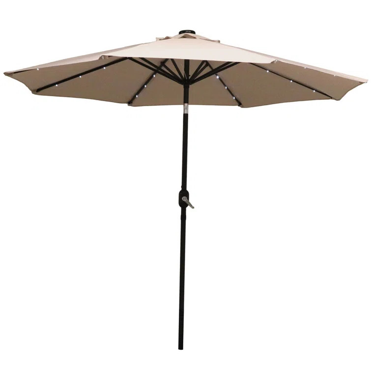 Jericho 108'' Lighted Market Umbrella | Wayfair North America