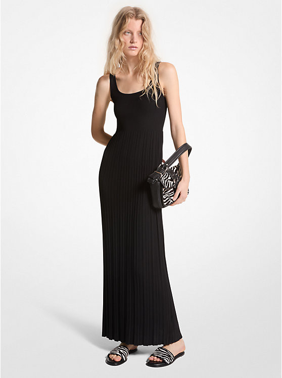Ribbed Stretch Knit Maxi Dress | Michael Kors US