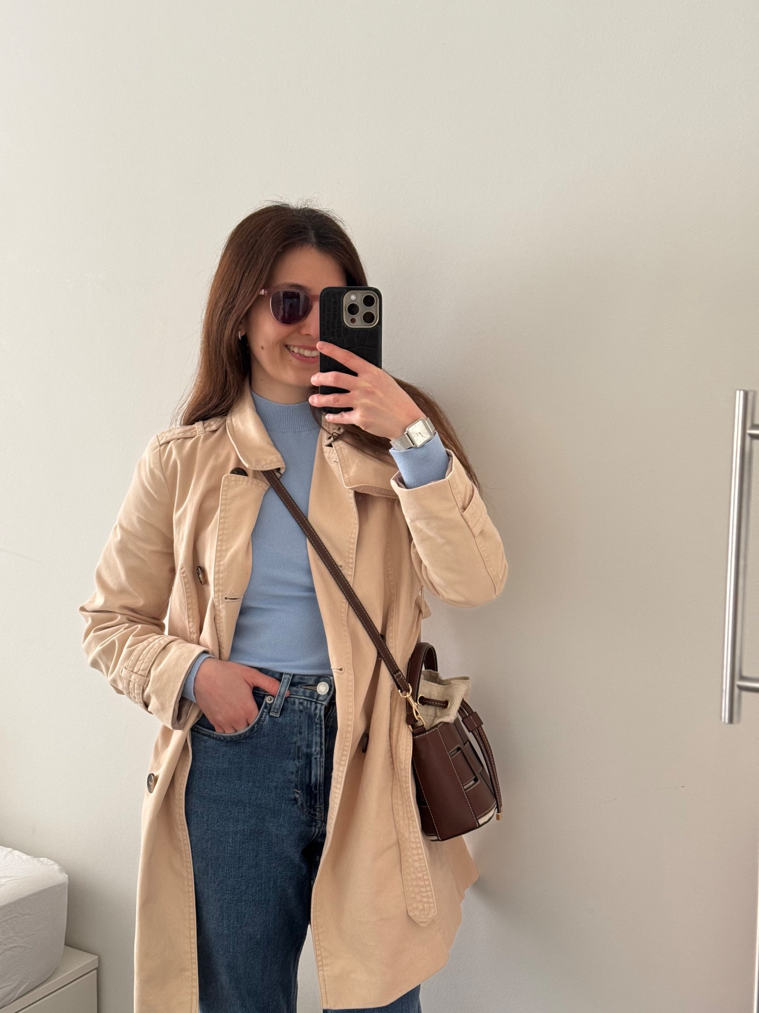 Outfit details from yesterday’s look!
A trenchcoat, light blue top and jeans. Very casual for a walk around the city

#LTKspring #LTKeurope #LTKpetite
