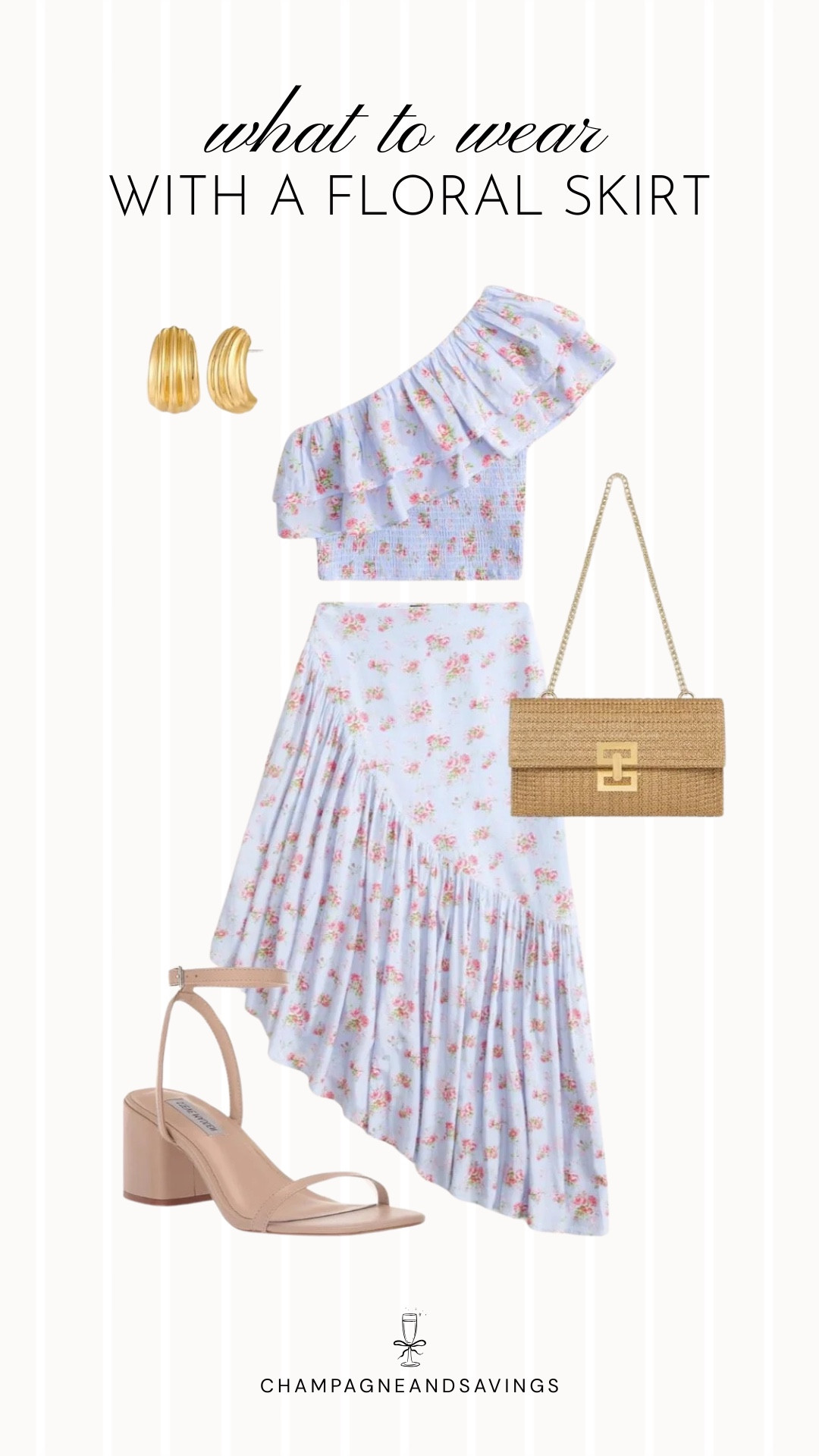 Floral skirt outfit 

#LTKootd