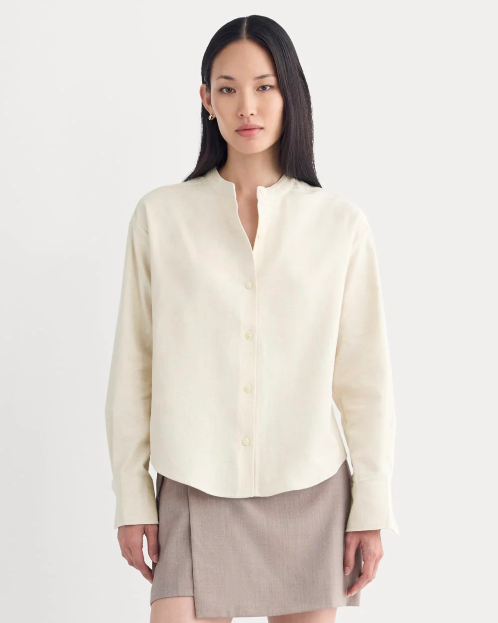 Flannel Shirt | Heathered Oat | Everlane
