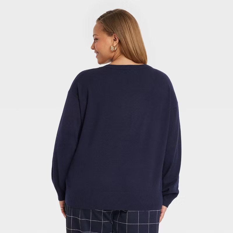 Women's Fine Gauge V-Neck Sweater - A New Day™ | Target
