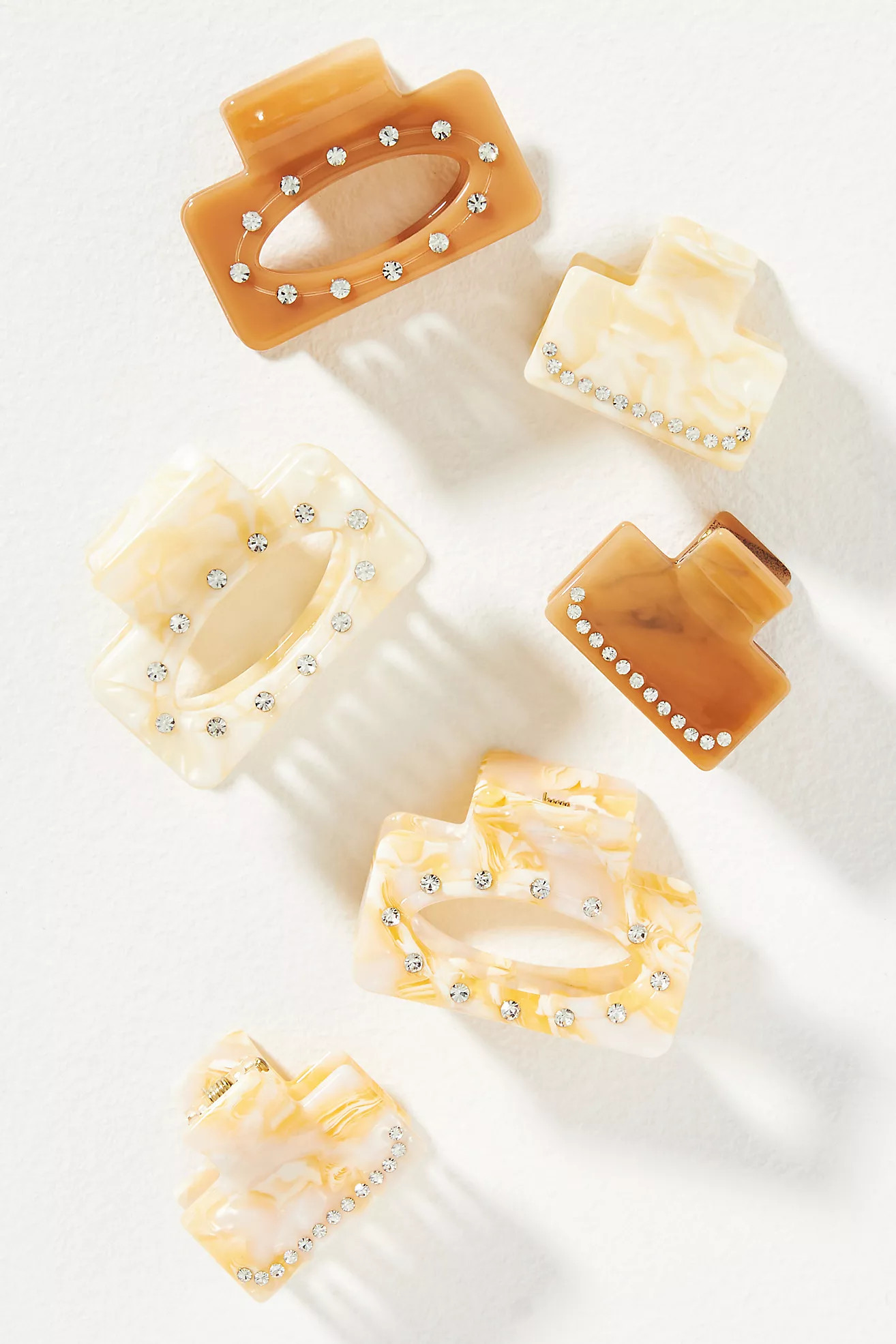 Mini Hair Claw Clips, Set of 6 | Anthropologie (US)