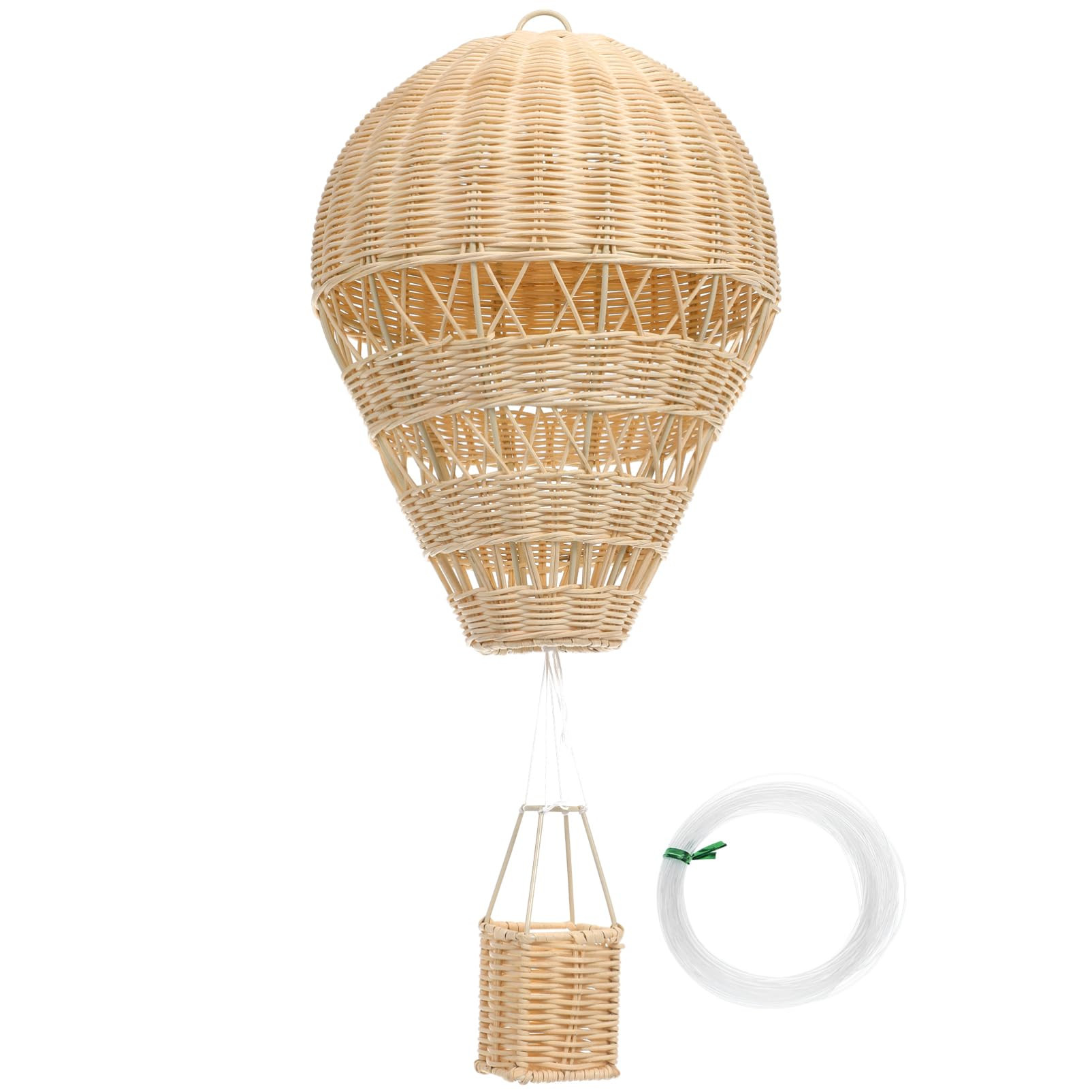 Alipis Natural Rattan Woven Hot Air Balloon Decor Delicate Kids Room Rattan Craft | Amazon (US)