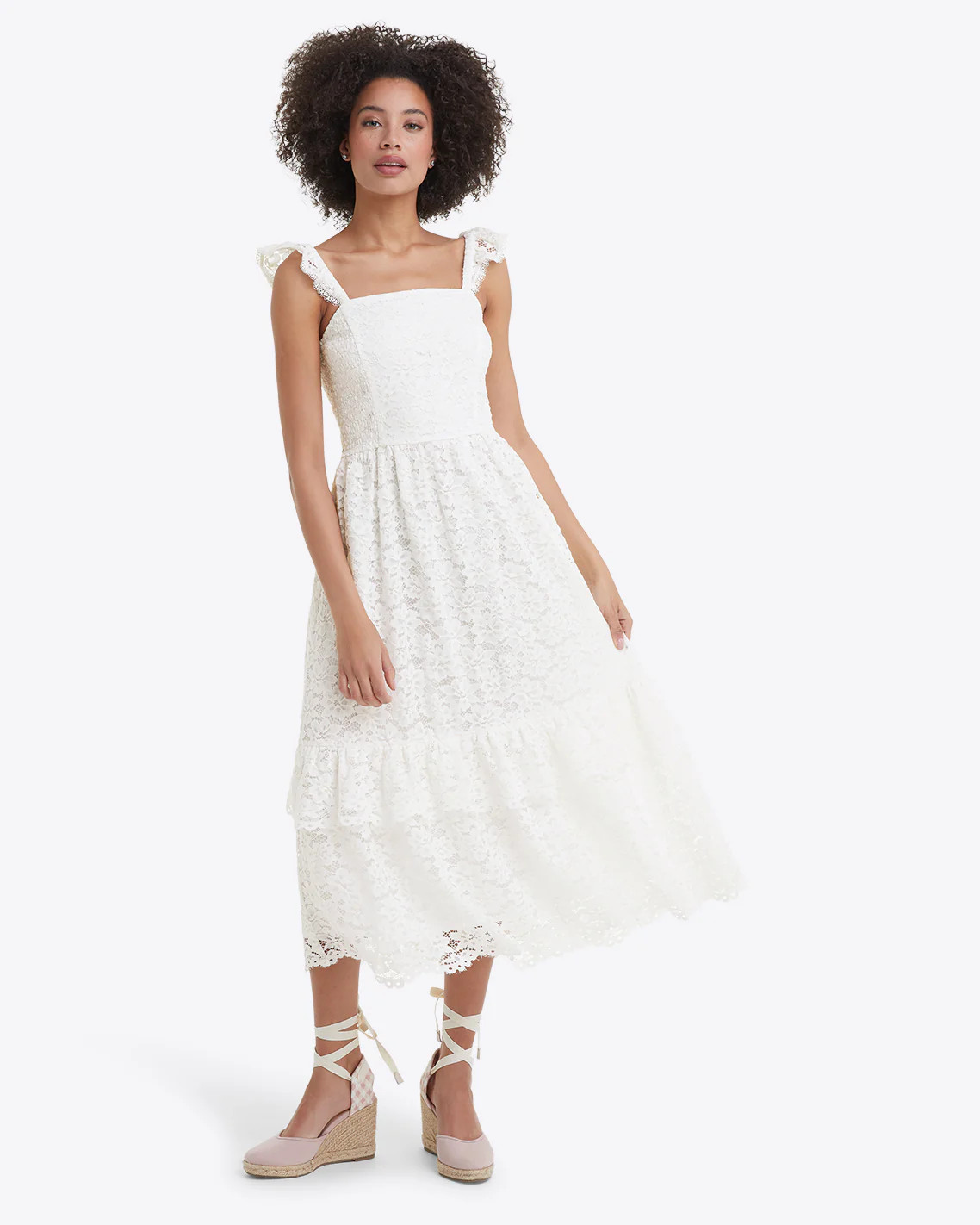Carrie Midi Dress in Lace | Draper James (US)