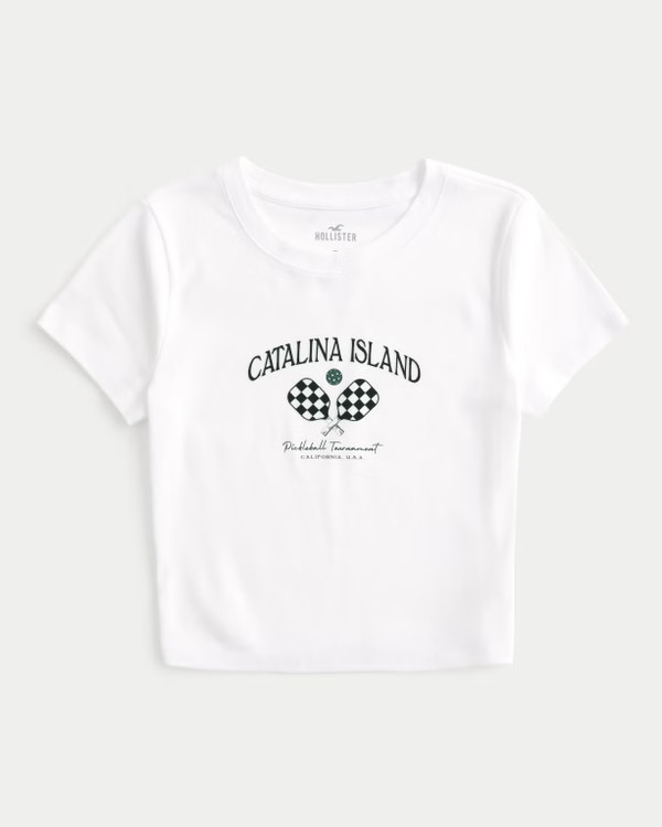 Catalina Island Pickleball Graphic Baby Tee | Hollister (US)
