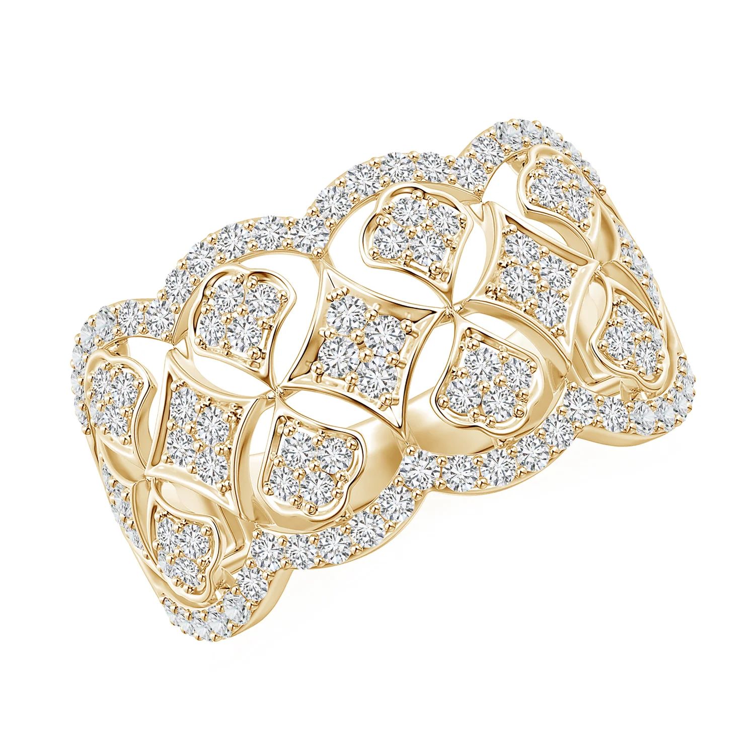 Art Deco Inspired Diamond Garland Anniversary Ring | Angara | Angara US