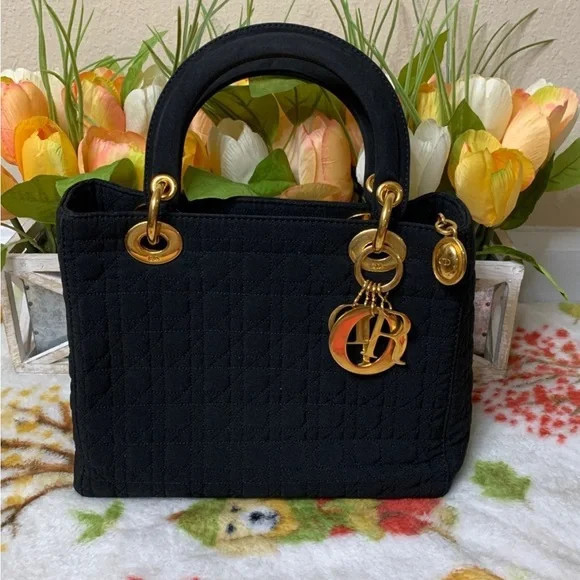 Vintage Lady Dior Cannage Nylon | Poshmark