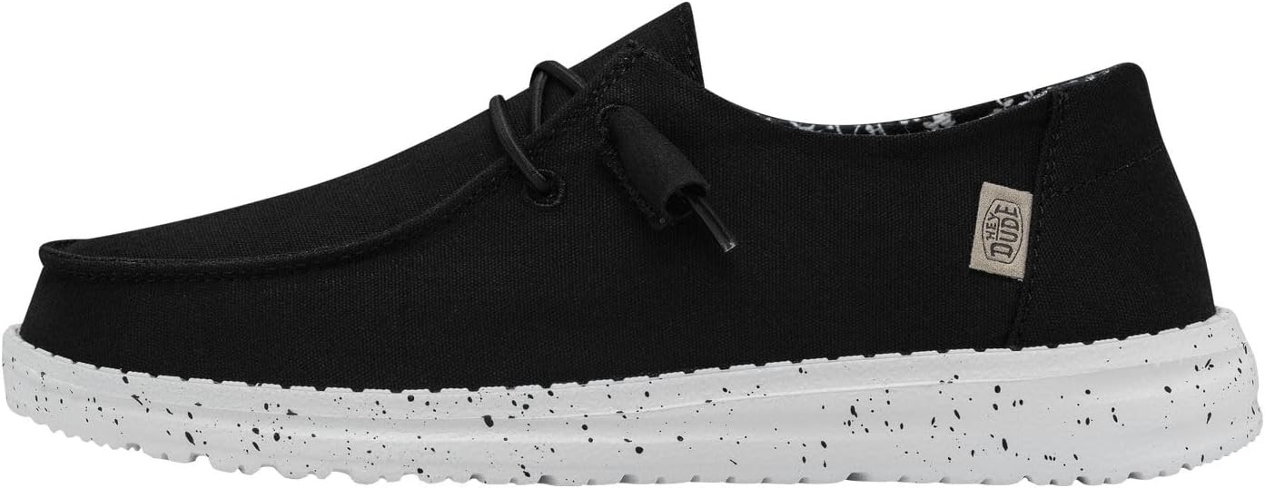 HEYDUDE Women's Wendy Basic Slip On Loafer | Elastic Laces | Amazon (US)