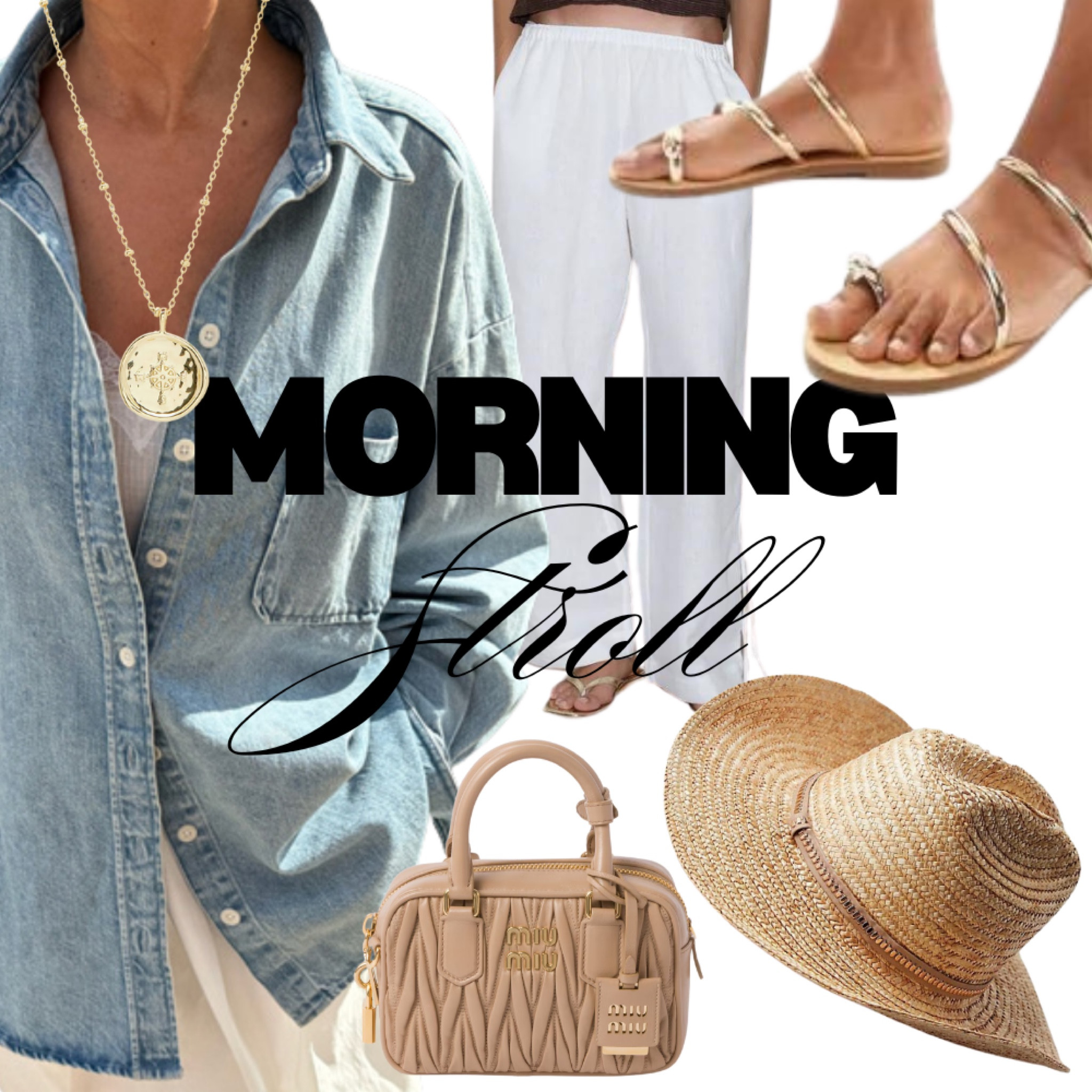 Living for this ultra chic, laid back look I’m planning to wear on my euro summer vacay. A denim button up and white linen pants are staples you can wear on repeat year after year. 

#denimtop 
#denim 
#linen 

#LTKSeasonal #LTKTravel #LTKStyleTip