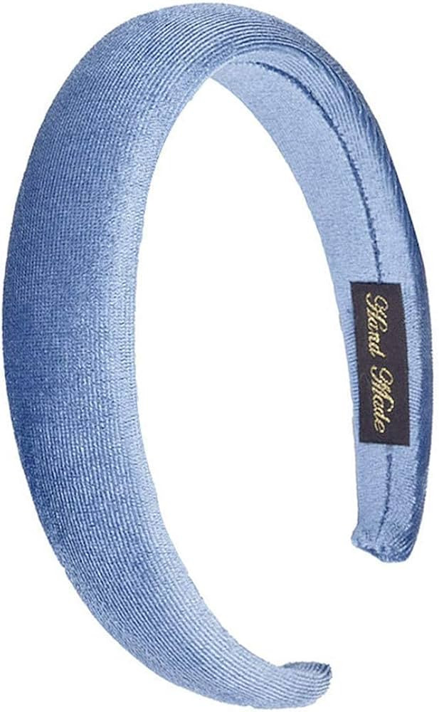 FXQHAN Padded Headbands Velvet Headband Puffy Sponge Thick Headbands Vintage Wide Headband for Wo... | Amazon (US)