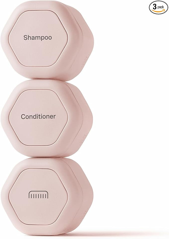 Cadence Travel Containers Haircare Capsule Set - Magnetic Containers with Lids,Carry On Travel Es... | Amazon (US)
