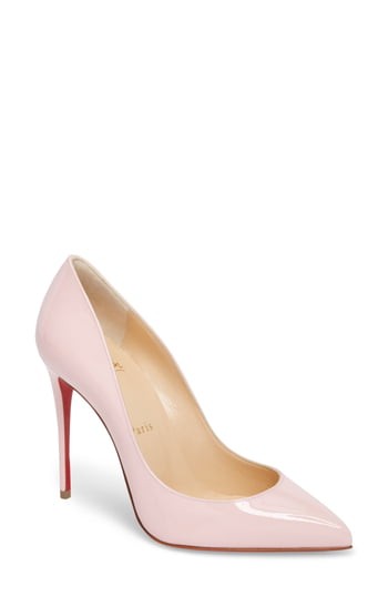 Women's Christian Louboutin 'Pigalle Follies' Pointy Toe Pump, Size 7US / 37EU - Pink | Nordstrom
