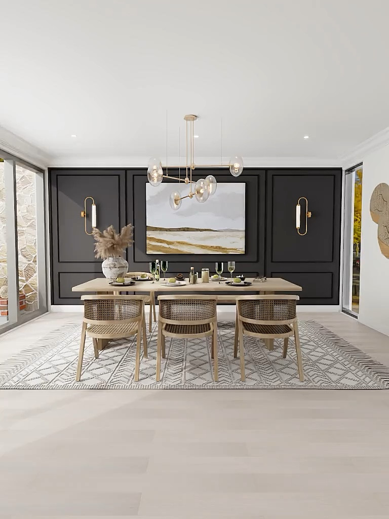 This beautiful artwork is perfect to add interest in the room without overwhelming the space. 

#art #accentwall #interiordesign #walldecor #midcenturydiningroom #midcentury #diningroom 

#LTKFind #LTKsalealert #LTKhome