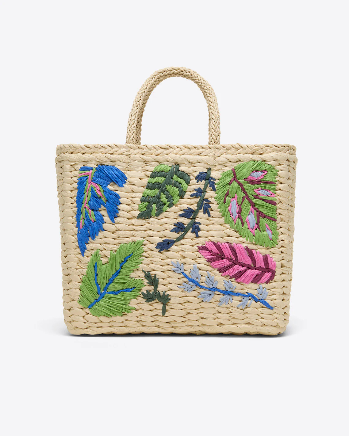 Embroidered Straw Tote | Draper James (US)