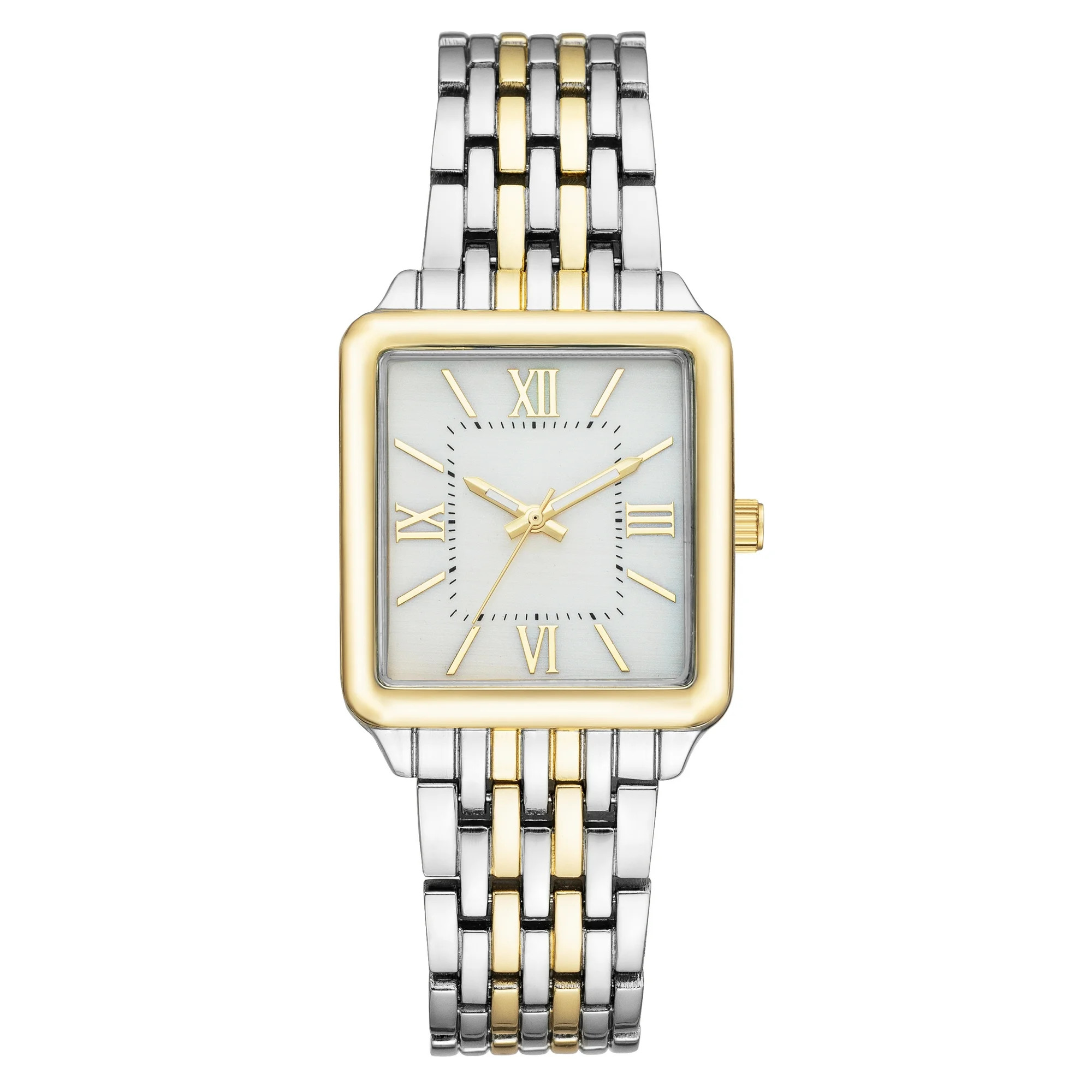 Time & Tru Women's Two-Tone Wristwatch - Walmart.com | Walmart (US)