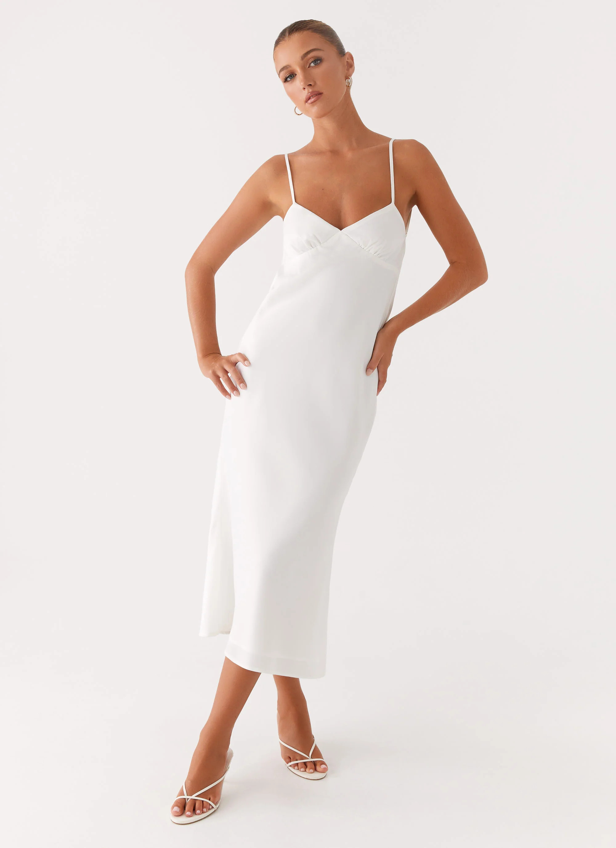 Bentley Midi Dress - White | Peppermayo (Global)