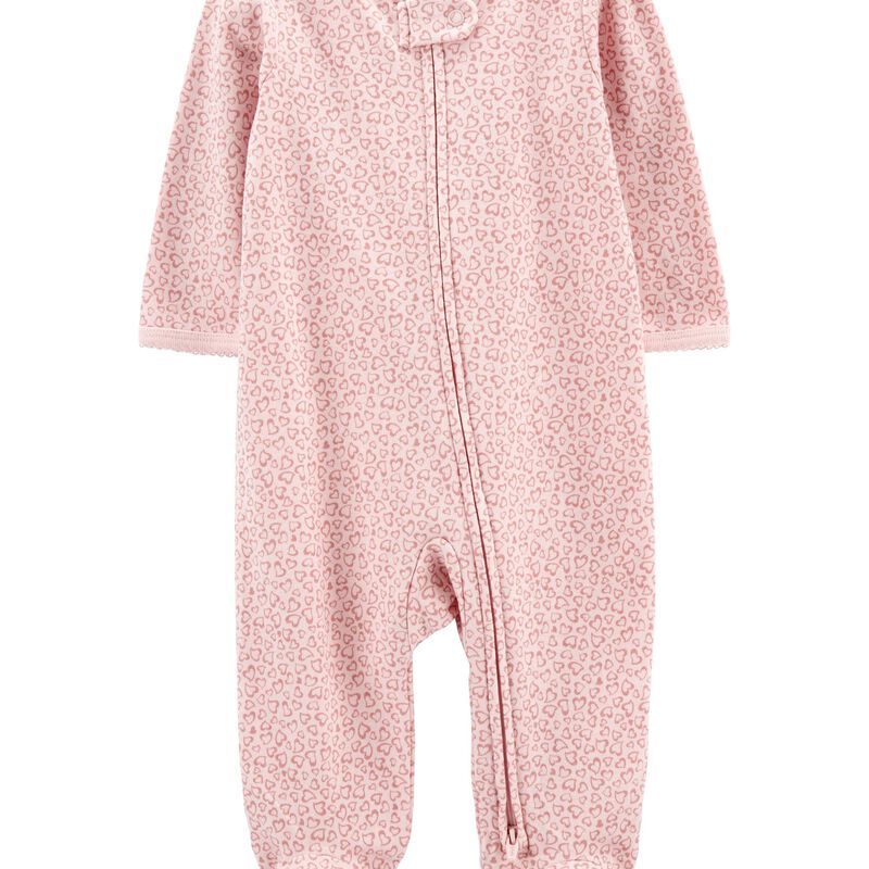 Baby Heart 2-Way Zip Cotton Sleep & Play | Carter's