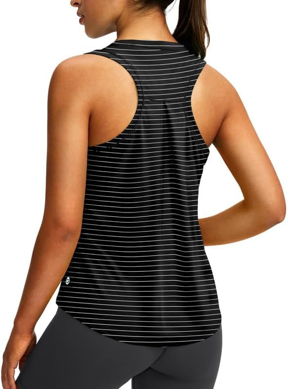 Women's Workout Tops Racerback Athletic Tank Tops Sleeveless Loose Fit Yoga Running Gym Shirts fo... | Amazon (US)