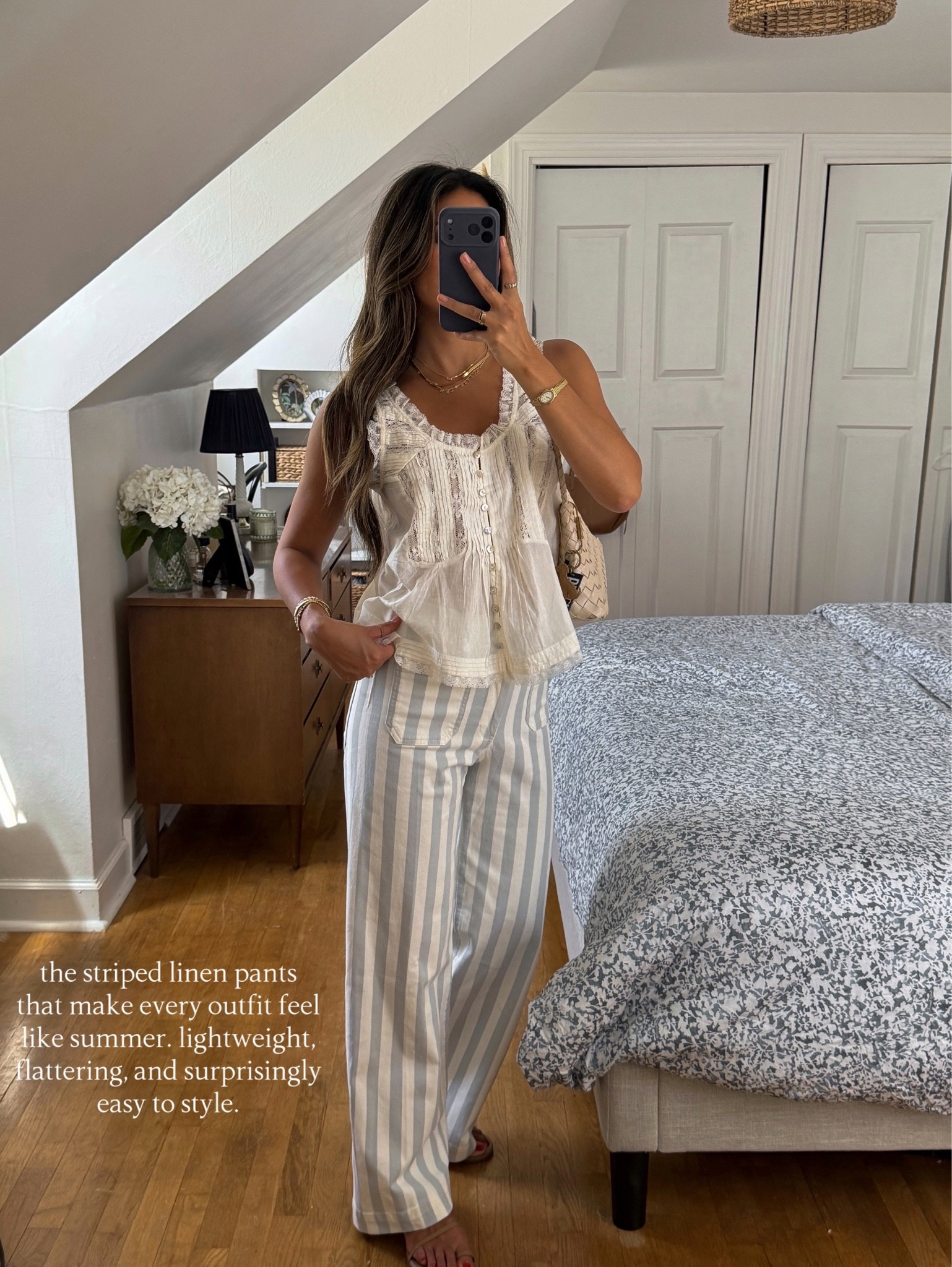 CODE: SWEET20
Colette Pants: the Colettes in stripes!! they instantly make any outfit feel like summer. the blue stripe is so classic, they’re lightweight and breathable, and they’re just as comfortable as they are flattering. I love them with a simple tank or dressed up with this white top. @Anthropologie

#LTKootd #LTKmomlife