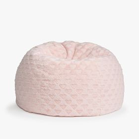 Blush Sweetheart Faux Fur Bean Bag Chair | Pottery Barn Teen