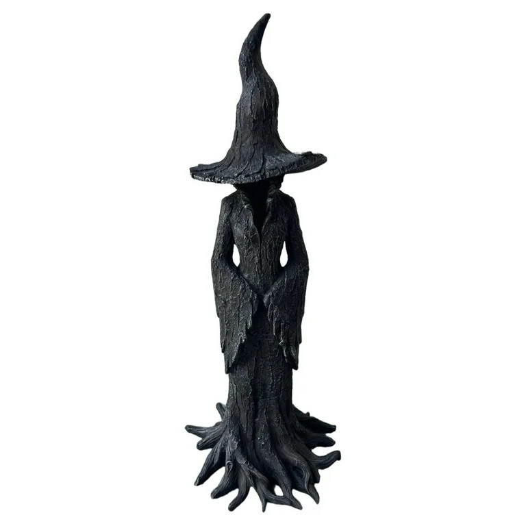 Cracker Barrel Witch Statue Halloween Decoration – 11.8" Resin Witch Figurine, Retro Magician D... | Walmart (US)