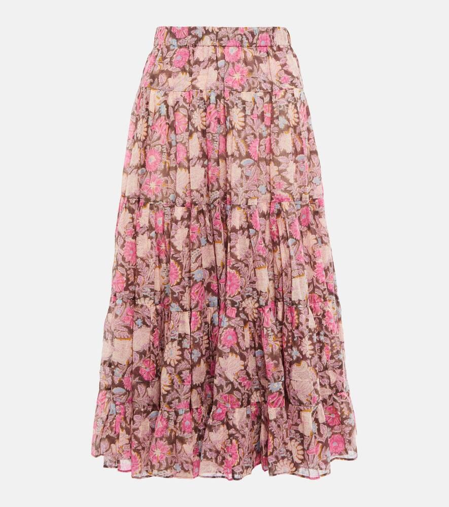 Floral cotton midi skirt | Mytheresa (US/CA)