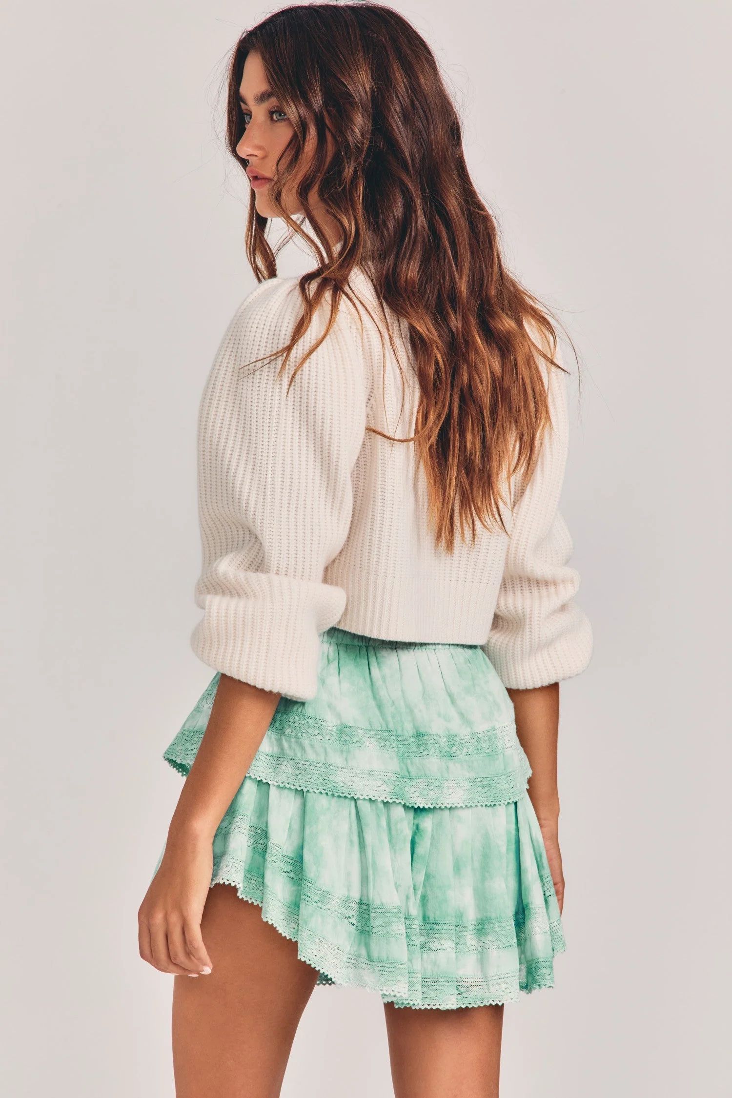Ruffle Mini Skirt | LOVESHACKFANCY