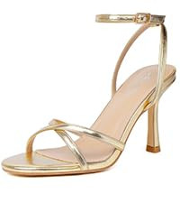 Mostrin Womens Sandals Strappy Heels for Women Ankle Strap Lace Up Square Open Toe Heels Tie Up S... | Amazon (US)