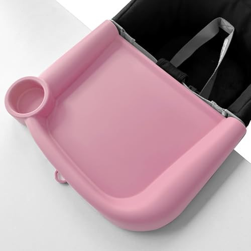 FAILUN Silicone Baby Dining Tray Compatible with Inglesina Fast Table Chair & Other Hook-On High Chairs,Portable Clip-On Fast Table Chair Baby Tray, Dishwasher Safe & BPA Free (Pink) | Amazon (US)